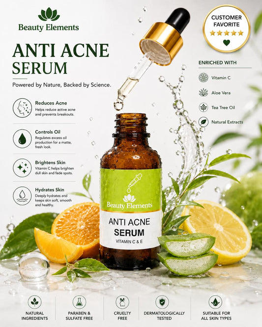 ANTI ACNE SERUM VITAMIN C & E / REMOVE ACNE 100%