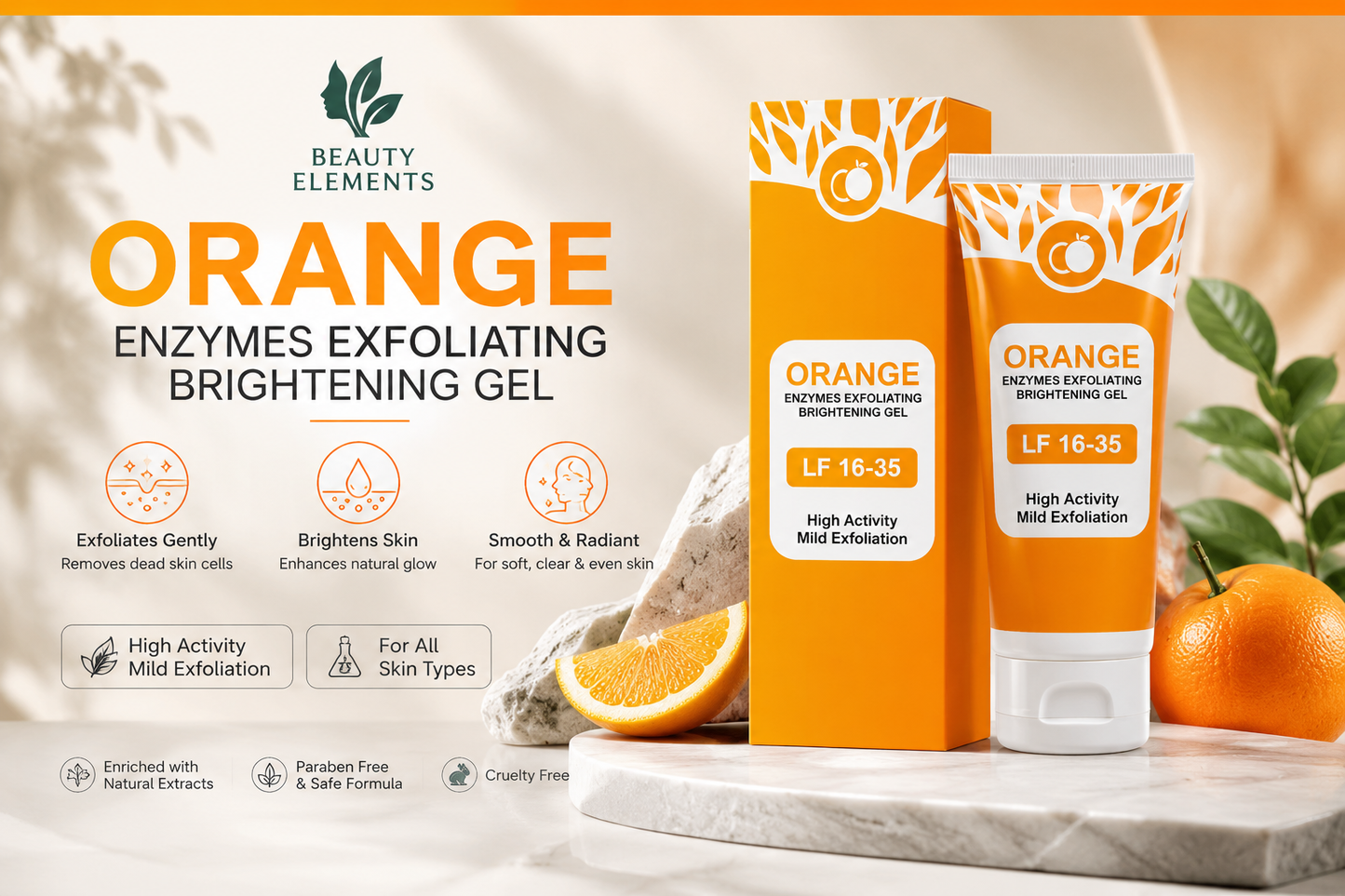 ORANGE ENZYMES EXFOLIATING BRIGHTENING GEL