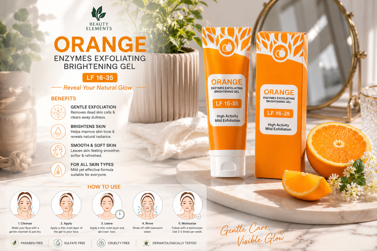 ORANGE ENZYMES EXFOLIATING BRIGHTENING GEL