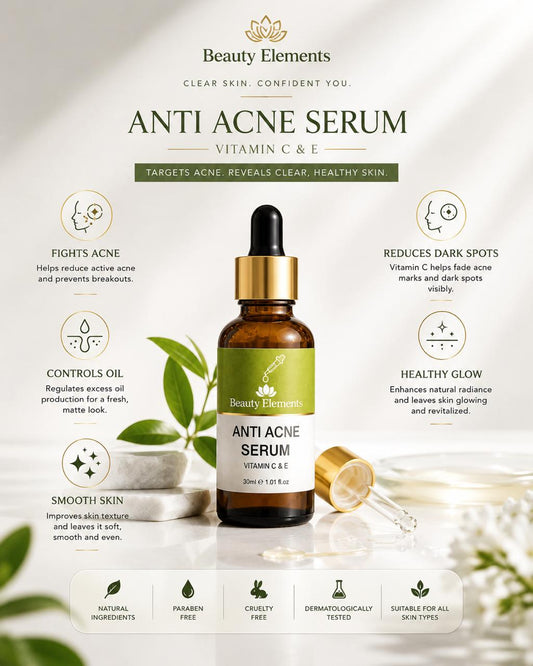 ANTI ACNE SERUM VITAMIN C & E / REMOVE ACNE 100%