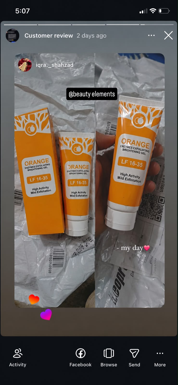 ORANGE ENZYMES EXFOLIATING BRIGHTENING GEL